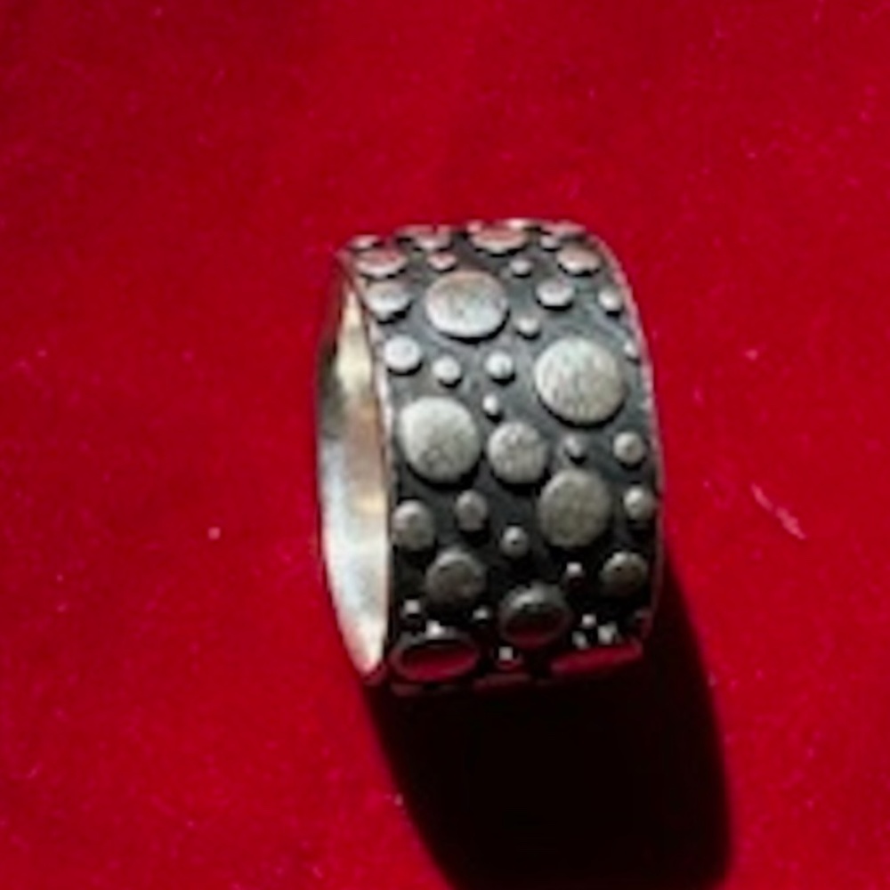 unique sterling silver stone ring - Picture 5 of 9